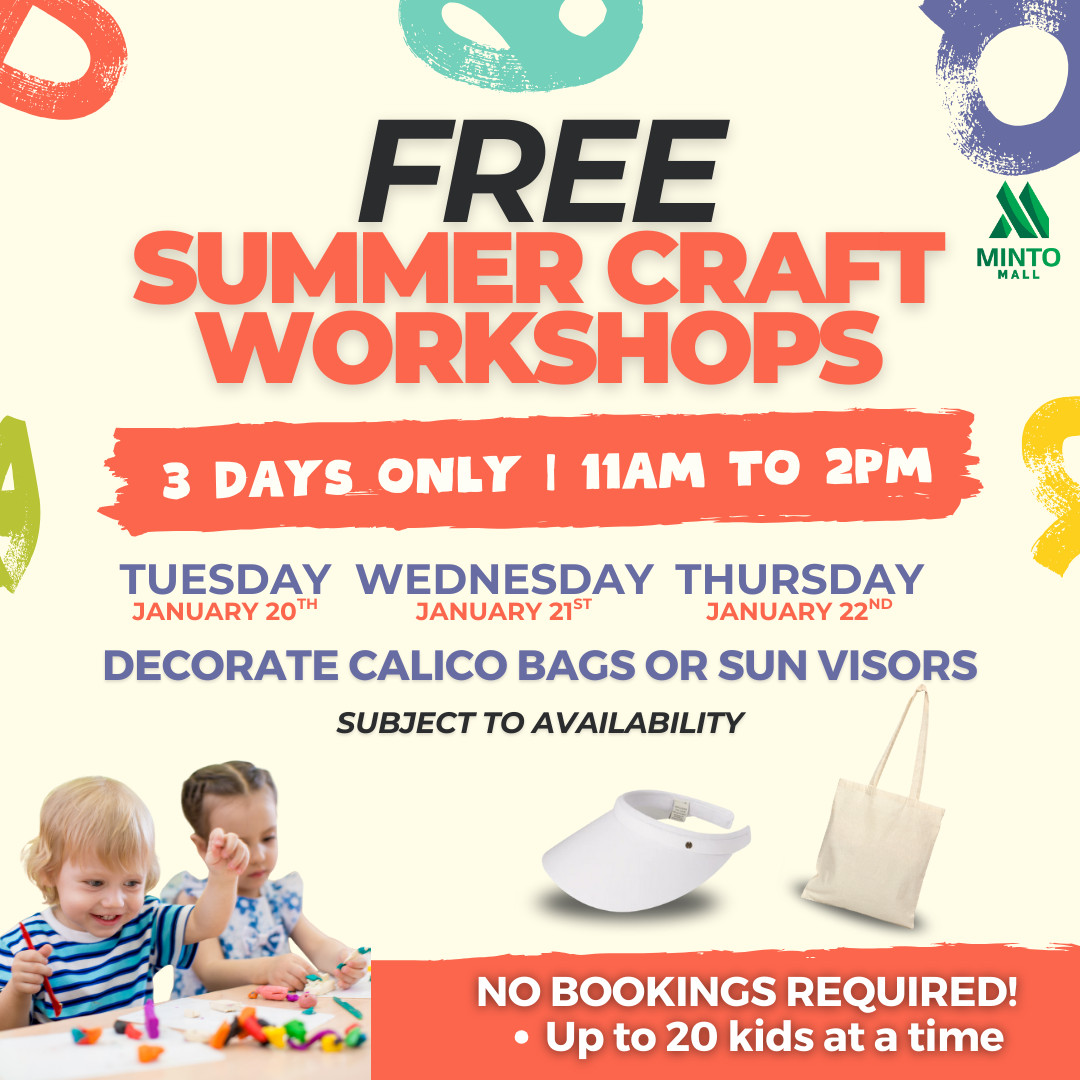 FREE Summer Craft Workshops