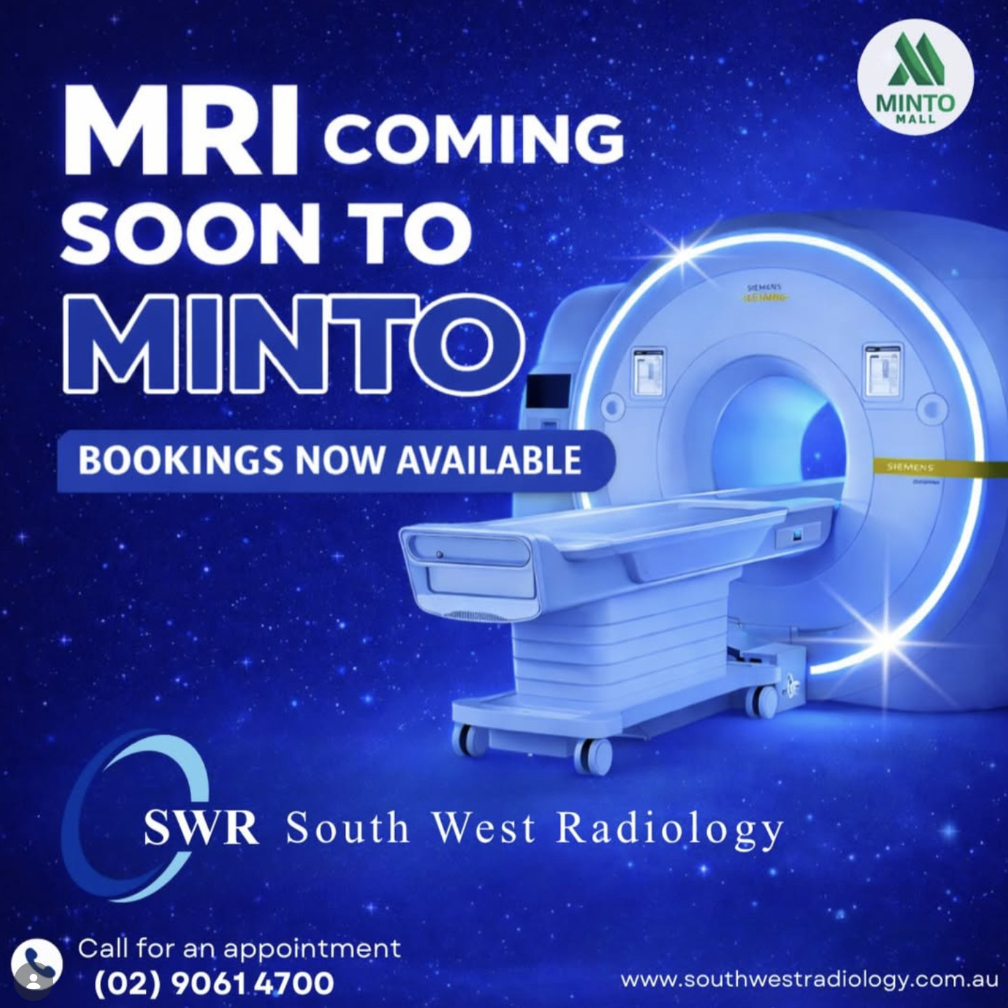 MRI Coming to South West Radiology Minto Mall